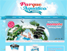 Tablet Screenshot of parqueaquaticoamarante.com